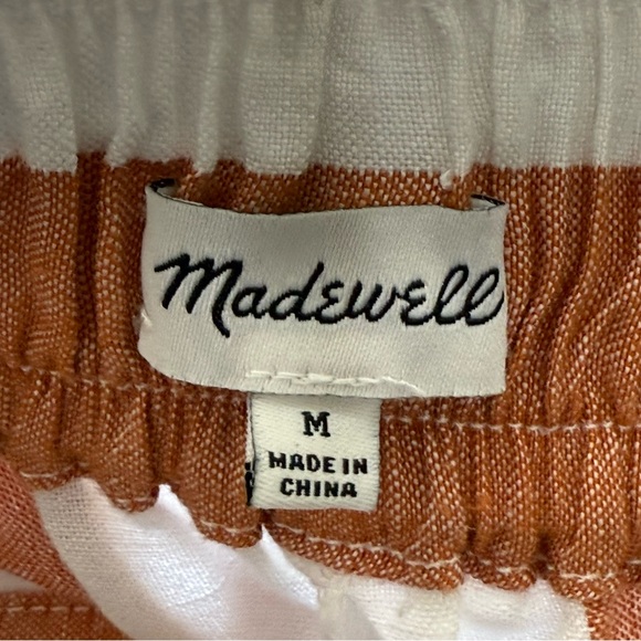 Madewell Striped Linen Pants M EUC - Picture 5 of 5